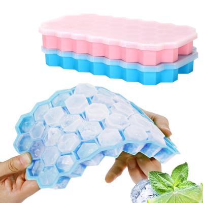 China Best Price Mini Silicone Ice Cube Maker Viable Custom Silicone Mold Tray For Cocktail Party for sale