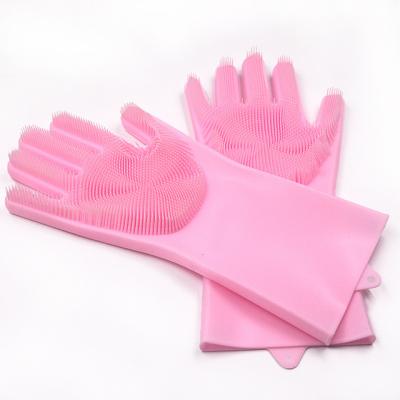 China Dish Wash Kitchen Washing Household Rubbing Car Cleaning Magic Silicon Hand Cleaning Gloves for Kitchen for sale