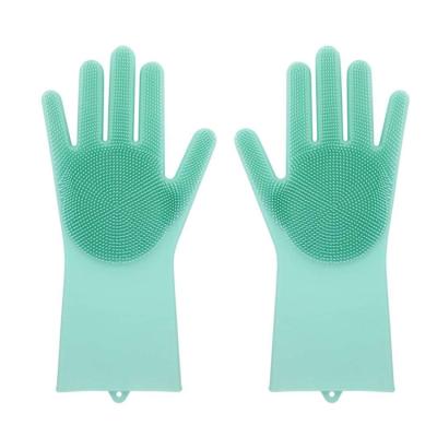 China Multifunctional Dish Washing Household Scrubber Kitchen Clean Tool Dishwashing Silicone Gloves Kitchen For Cleaning for sale