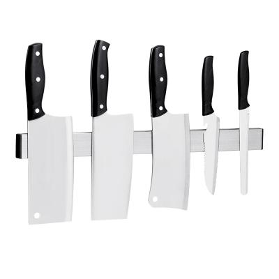 China Stainless Steel Viable Kitchen Knife Holder Magnetic Strip Holder for sale