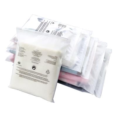 China Recyclable Frosted PVC Zipper Bags Plastic Mailing Bags For Garment Ziplock Bags for sale