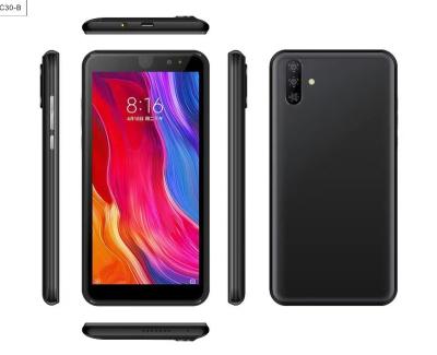 China Dual SIM Card Cheap OEM/ODM Smartphone C30-B 5.45 inch 18:9 LCD Display Removable Battery GSM/3G IPS Android Glass 8.1 Fingerprint Beauty Cameras for sale