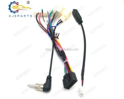 China Car Auto Audio Power Video Cable Set for carolas 12 camrys 14 toyotas 15 Vios car andriods player system for sale