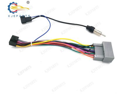 China Auto 24 Pin Automobile Wiring Harness With Antennas For Hondas Car Andriods Player System for sale