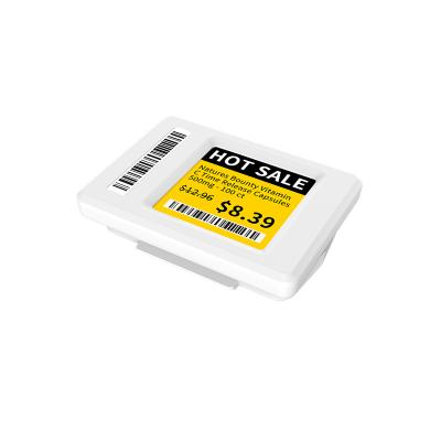 China 1.54 Inch Supermarket Digital E Ink Electronic Price Tag EEL Label Light 2.4Ghz LED Battery Color YAL154 for sale