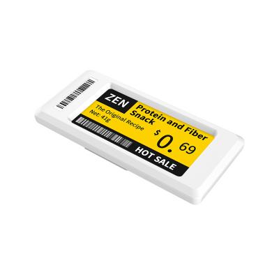 China 2.66 Inch Supermarket Digital E Ink Electronic Price Tag EEL Label Light 2.4Ghz LED Battery Color YAS266 for sale