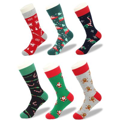 China The Most Popular Winter Cartoon Cotton Breathable Festival Cartoon Momen Christmas Gift Socks Holiday Socks for sale