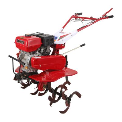 China Rotary Weeding Ridging Multifuctionl High Power Farm Equipment 2wd 9HP 170 Gasoline 177 Mini Tillage Belt with ridger tools for sale