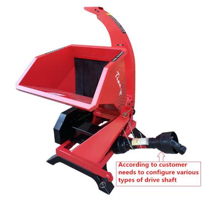 China Factory Agriculture Garden Forestry Machinery Tractor Linkage Mini Shredder Machine Pto Driven Wood Chipper for sale