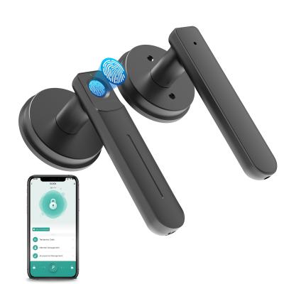 China D01 Smart App Function, Smart Fingerprint Door Lock, Biometric Door Lock, With Handle, Room Door Lock For Bedroom Office for sale