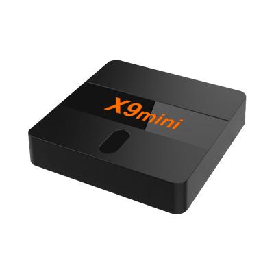 China Neue Android Smart ATV TV Box X9 Mini 4K Media Player Sprachsteuerung Fernbedienung HD Streaming Gerät Android TV Box zu verkaufen