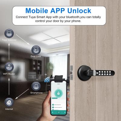 China Hotel Smart Door Lock Recommended for Front Single Latch and Smooth Rounded Handle Item Shape zu verkaufen