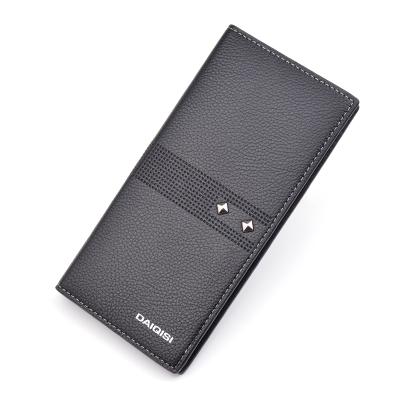 China Genuine Leather Waterproof Durable Men's Bifold Wallet, Wholesale Men's Wallet for sale