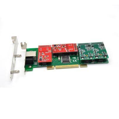 China Home Asterisk Voip Digium Analog Card TDM410PL 4 FXO/FXS PCI Interface For 2U Version for sale