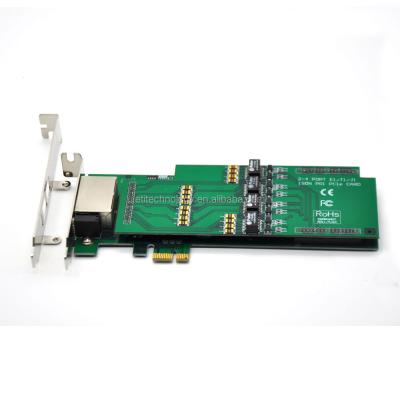 China Asterisk J1 Digium Card TE420E PCI-E 4 Port E1 T1 For 2U Version TE420E 2U for sale