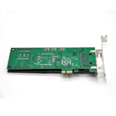 China PCI-e T1/E1/J1 interface PRI digium left asterisk Digital trunk card TE220EL 2 for 2U opensource TE220E 2U for sale