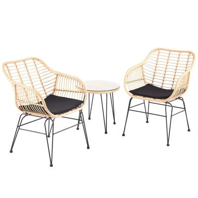 China Modern Natural Rattan Chair Garden Furniture Outdoor Patio Furniture Set for sale