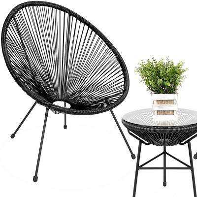 China Modern Choice Best Products 3-Piece Outdoor Furniture Chair All Weather Rattan Patio Chair for sale