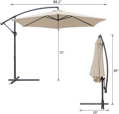 China Modern Outdoor Balcony Garden Umbrella Yard Parasol Outdoor Advertising Roman Parasol for sale