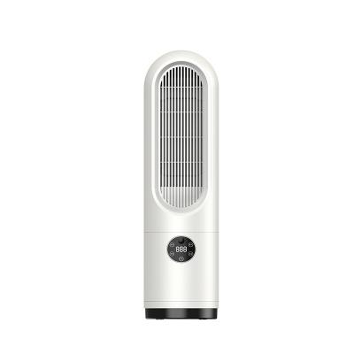 China Hotel Portable 52*15 CM Digital Electric PTC Ceramic Tower Fan Heater Space Heater for sale