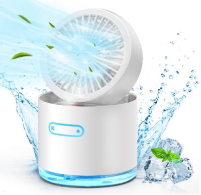 China USB Rechargeable Table Fan for Home Office Foldable Desk Fan Misting Rechargeable for sale