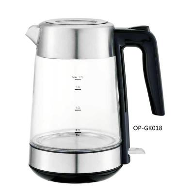 China Cordless Electric Kettle 220V Electric Glass Mechanical OEM Tea Pots for sale