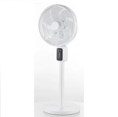 China Automatic Shaking Head Circulation Fan 12 inch LED Display Vertical Floor Cooling Fan for sale