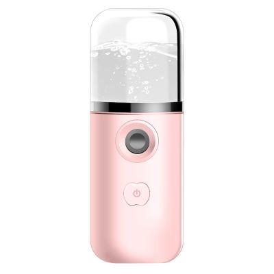 China Portable Pocket Mist Steamer USB Rechargeable Nano Facial Mister Mini Face Sprayer for sale