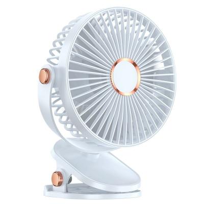 China USB Rechargeable 6 Inch Portable Fans With Night light 720 Rotate Personal Clip Fan For Home Office for sale