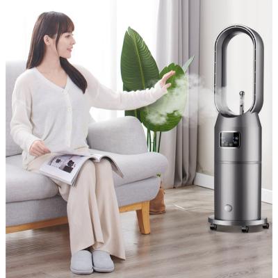 China Ventilador de agua sin cuchilla para refrescar la niebla 210X30X30 cm con temporizador y control remoto en venta