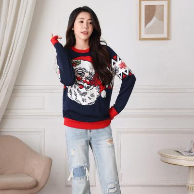 China Custom Sweater Jumper Unisex Men Women Breathable Designer Autumn Winter Print Ugly Christmas Sweater for sale