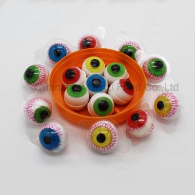 China OEM Halloween Natural 3D Eyeballs Sweet Gummy Candy for sale