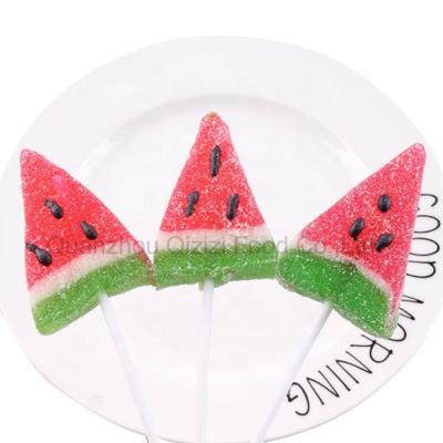 China Natural Fruit Shape Vitamins C Lollipop Custom Sour Patch Gummy Candy for sale