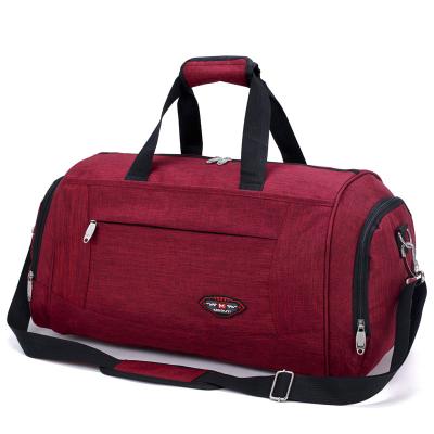 China Durable Single-Shoulder Waterproof Travel Bag Large Capacity Men Women Adjustable Hanging Suitcase Handbag Totes For Business Sports for sale