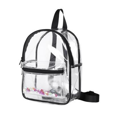 China Large Capacity Single Schoolbag Transparent Waterproof Backpacks Durable For College Student Travel for sale