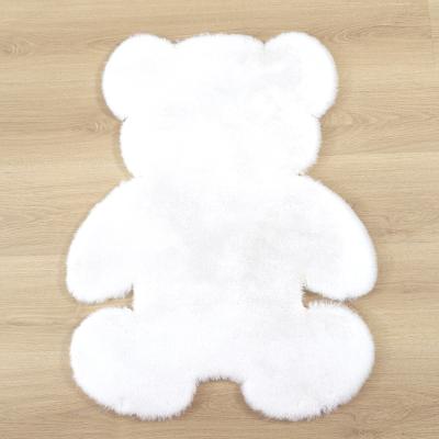 China White Washable Fur Sheepskin Blanket Living Room Floor Mat Hairy Carpet For Sofa Bedroom Floor Mat for sale