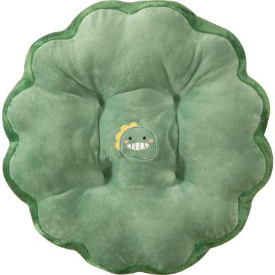 China Chair Cushion Viable Office Tatami Pure Colors Cartoon Thicken Round Futon Cushion Home Pillow For Adult Student Car Floor Mat for sale