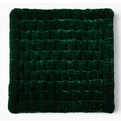 China Memory Velvet Lounge Chair Sitting Pad Lounge Chair Square Cushions Tatami Pouf Kids Play Mattress for sale