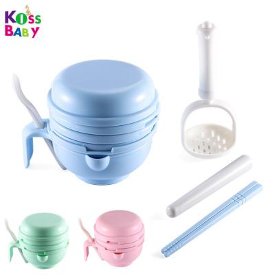 China BPA Free Baby Grinding Bowl Set For Making Homemade Baby Food Feeding Bowls With Food Grinder For Kids Baby Chews And Serving Bowl For Toddlers for sale