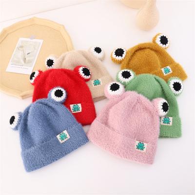 China Cute Cotton 6-12 Months Knit Soft Natural Winter Baby Toddlers Baby Hat Newborn Winter for sale