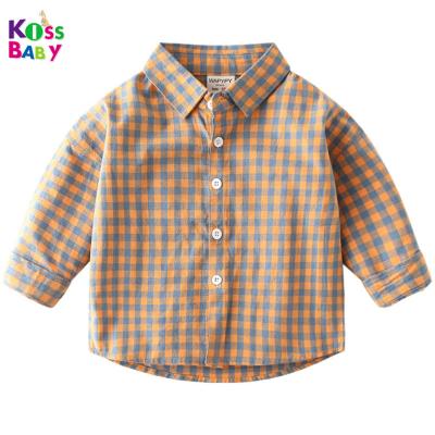 China Breathable Cheap Boys Shirt Kids Classic Western Tartan Plaid Checked Blouse Shirts for sale