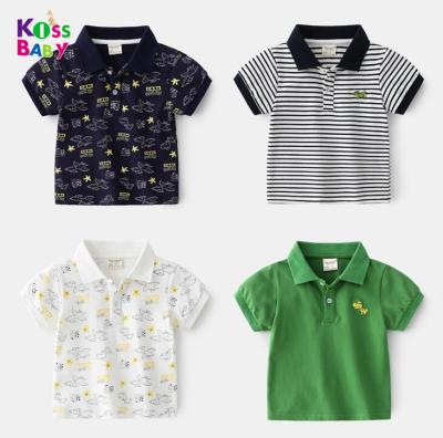 China 2021 Summer Breathable Custom Made Kids Baby Boy New Polo Printing T Shirts for sale