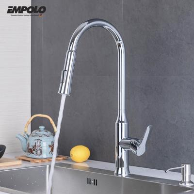 중국 Modern Chrome Hose Down UPC 61-9 NSF Pull Out Kitchen Mixer Tap Faucets And Mixers Factory 판매용