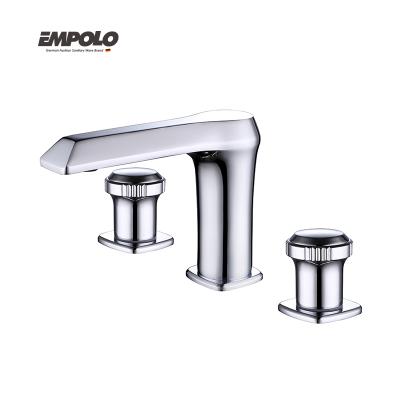 Chine Modern High Quality Chrome CUPC 3 Hole Vanity Faucets Lead Free Basin Bathroom Mixer Taps à vendre