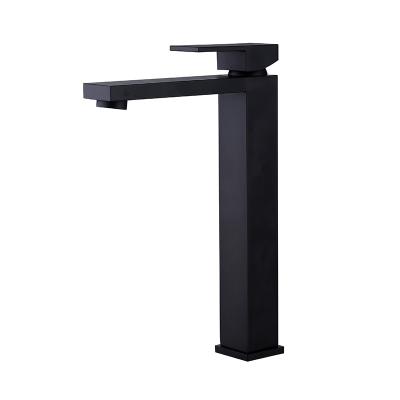 China Modern Superior Porcelain Griferia Barata Faucet Mixer Basin Brass Cold Water Sale Black Color Black Water Bathroom Faucet à venda