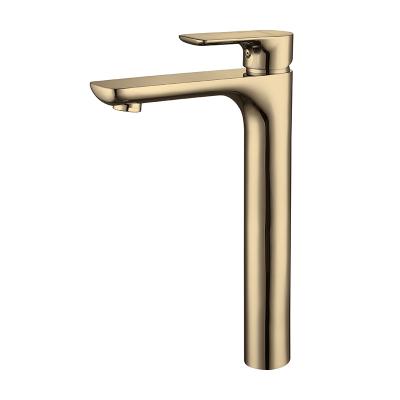 China Modern High Quality Gold Finish Basin Mixer Tap Modern Basin Toilet Faucet Bathroom Te koop