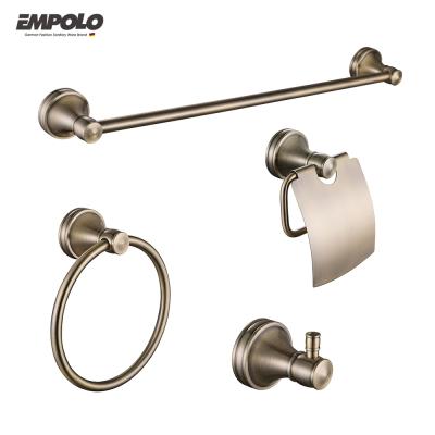 Cina Bathroom Accessories Europe Style Wall Mounted Round Antique Bronze Viable Design Luxury Brass Copper Set in vendita