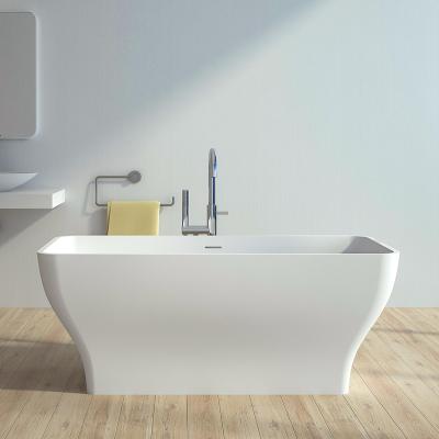 China Fashion Seamless Bathtubs Stone Bathtubs Joint White Artificial Freestanding Bathroom Tub Durable Bathtub zu verkaufen