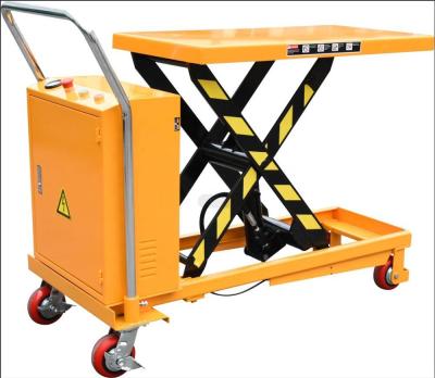 China Garment Shops REDDOT Cheap Low Price Electric Lift Table Platform Trolley Truck for sale