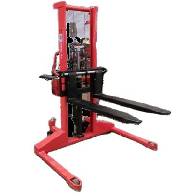 China Garment Shops REDDOT 1 Ton 1.5 Ton 2 Ton Manual Stacker Forklift Straddle Hand Pallet Jack Stacker for sale